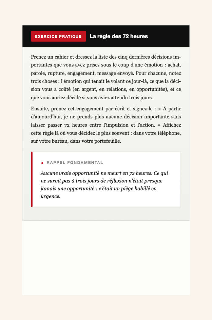 Exercice pratique du livre