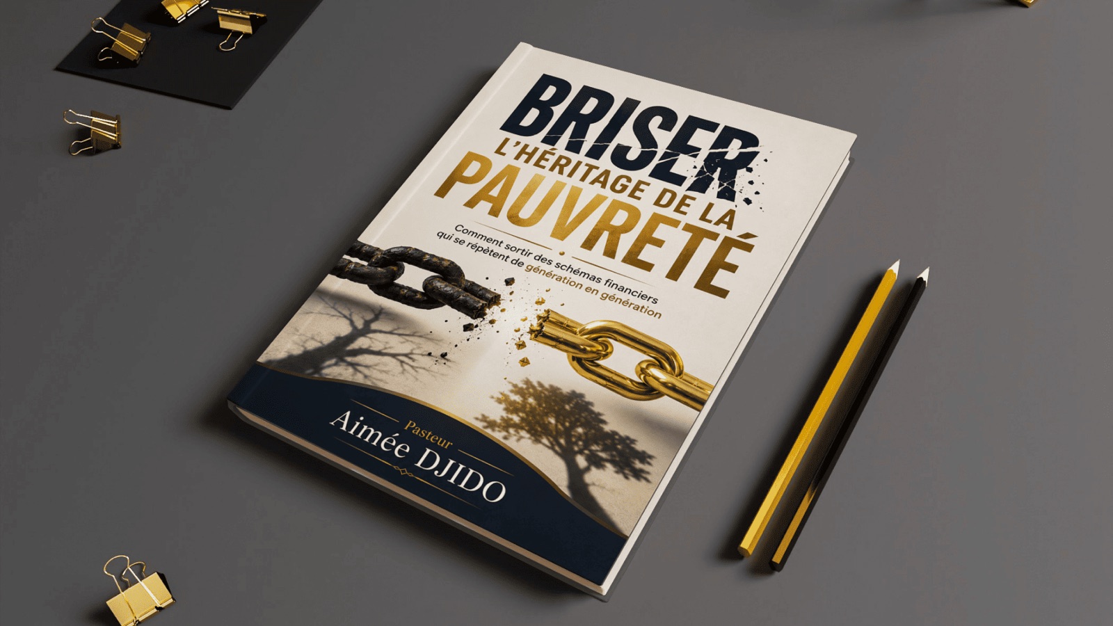 Le livre sur un bureau